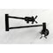 Kingston Brass KS4100ZX Millennium Wall Mount Pot Filler, Matte Black KS4100ZX - alternate 3